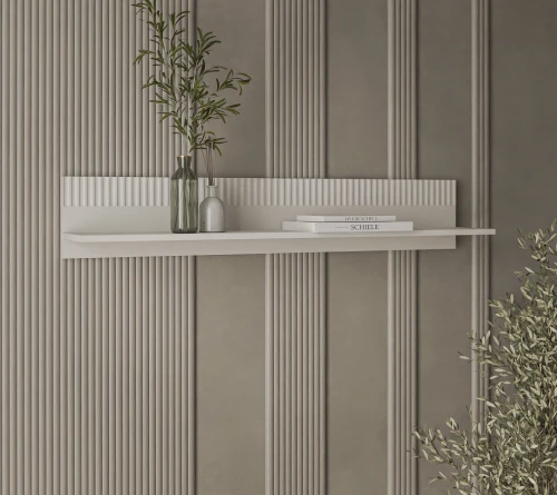 VINATI, Полка навесная. Цвет ПЕРСИДСКИЙ ЖЕМЧУГ/ АМАРОК