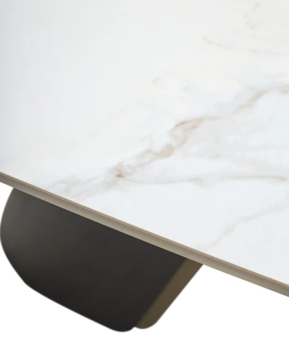 Стол SELTA 200  Белый мрамор CA071, керамика / Дуб/Золотой, ®DISAUR