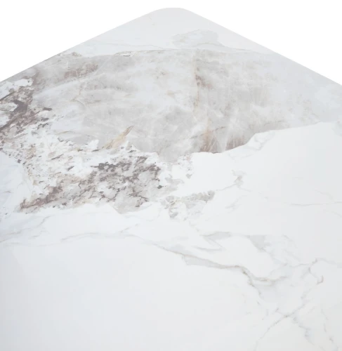 Стол SELTA 200  Белый мрамор CA071, керамика / Дуб/Золотой, ®DISAUR