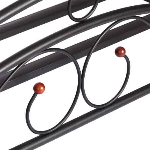 Кровать AT-803 дерево гевея/металл, 120*200 см (middle bed), красный дуб/черный