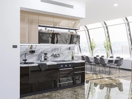 Готовый кухонный гарнитур Фьюжн-01 Gallant/Anthracite