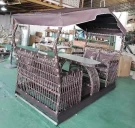 Маятниковые садовые качели Bamboo brown