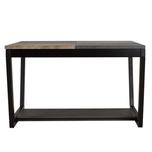 Стол журнальный BeautyStyle 32 дуб крымский состаренный/серый бетон/венге