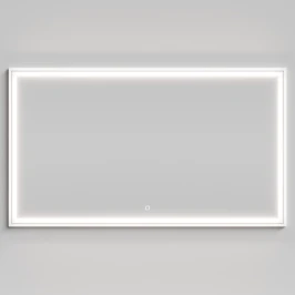 Зеркало Лайт 140, белый глянец