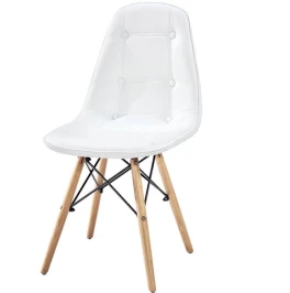 Стул КВАДРО «KVADRO» со спинкой белый