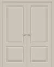Двойная межкомнатная дверь BRAVO Скинни-12 Creamy