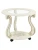 Стол журнальный Грация (С) на колесах слоновая кость/золото