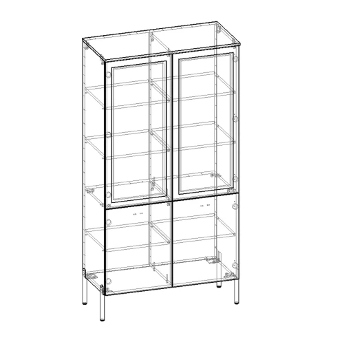 Витрина низкая Капри 2