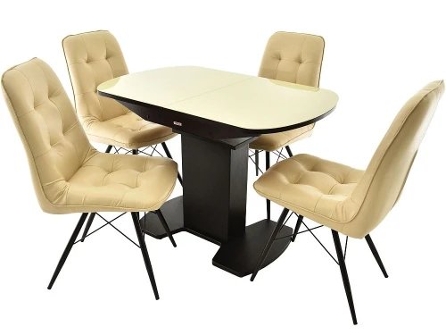 Стул «Бордо» Оттава беж., паук черный