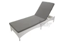 Лежак Мальта арт.M001-МТ002, ротанг искусственный (молочный)