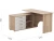 Стол «Гарвард» ЛВ 130х120, Дуб сонома/Белый