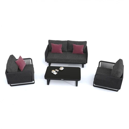 Лаунж зона BELLISA с двухместным диваном - маренго