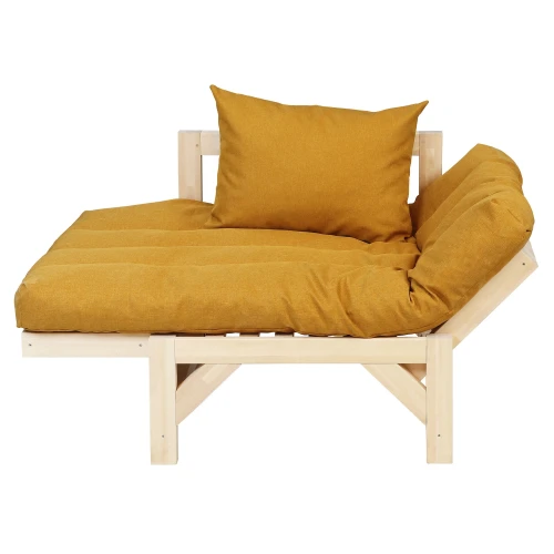 Кресло Бинго ткань savana plus yellow, каркас лак