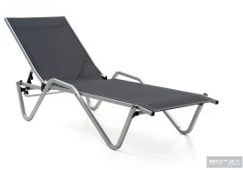 Шезлонг Hera алюминиевый, антрацит