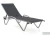 Шезлонг Hera алюминиевый, антрацит