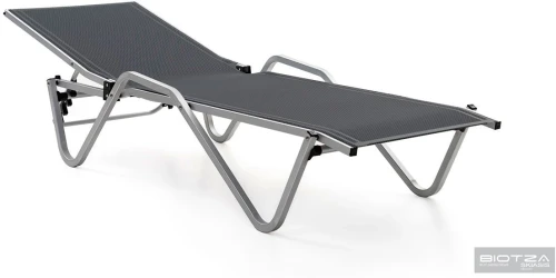 Шезлонг Hera алюминиевый, антрацит