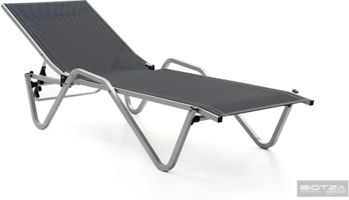 Шезлонг Hera алюминиевый, антрацит