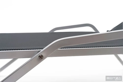 Шезлонг Hera алюминиевый, антрацит