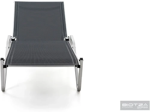 Шезлонг Hera алюминиевый, антрацит