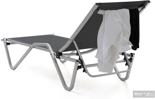 Шезлонг Hera алюминиевый, антрацит