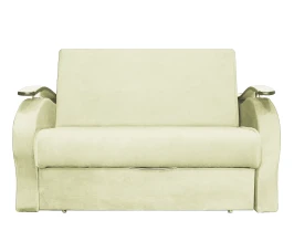Диван аккордеон Алекс велюр бежевый 160