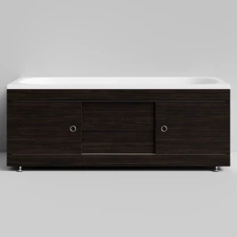 Экран-купе 1500, 3 раздвижные двери, венге