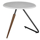 Стол журнальный Дуэт 7Н белый/серый бетон/бук