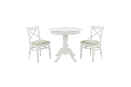 Стул Соло Венский 2, Белый, Ткань, Дождь 29-4 Жаккард