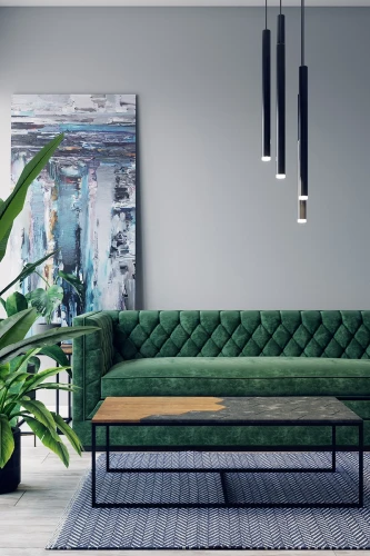 Стол журнальный Китч дуб американский/серый бетон