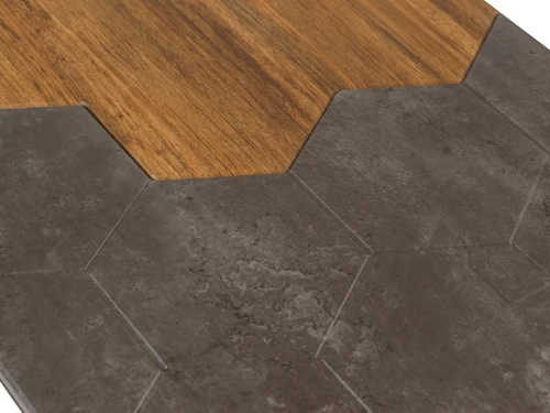 Стол журнальный Китч дуб американский/серый бетон