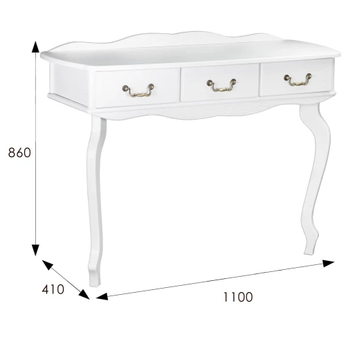 Консоль Берже 6 белый ясень