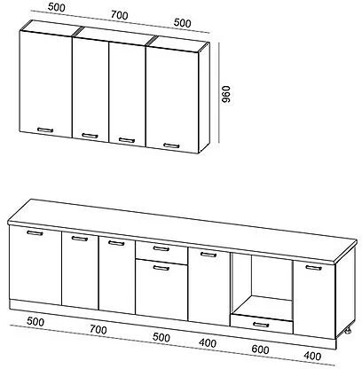 Кухня Грейс Комплектация 3