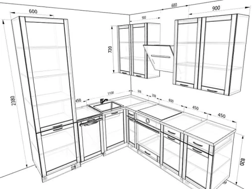 Кухня Базис Nicole Комплектация 1