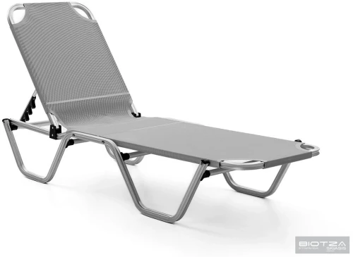 Шезлонг Dias алюминиевый, серый