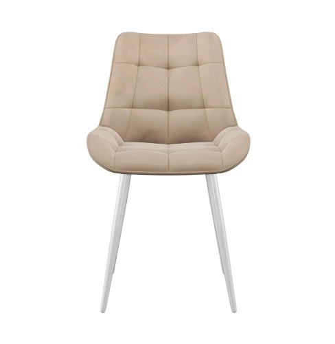 Стул DikLine 226 поворотный B03 BEIGE, ножки белые