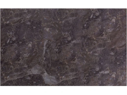 Стол М80 ДП1-03-03 1100(1400)*680 «Бристоль» Стекло с/в «Королевский Мрамор», Н/с Металлик