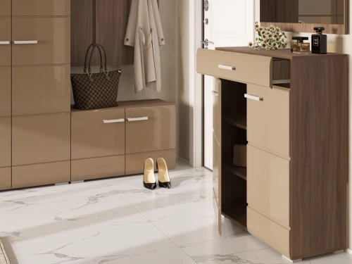 Комод Вегас 2д1ящ, кофе с молоком/шимо темный