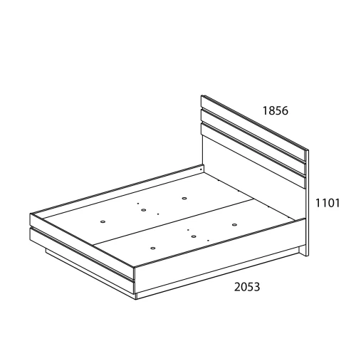 LIMA, Кровать 180. Цвет ПЕРСИДСКИЙ ЖЕМЧУГ/ МАДУРА