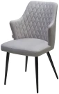 Стул HERMAN 360 град. BM-4 СВЕТЛО-СЕРЫЙ, велюр / черный каркас М-City