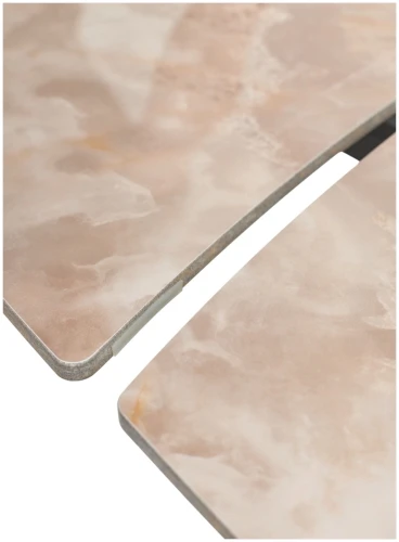 Стол BALDE 120 GLOSS AMBER JADE SOLID CERAMIC / BLACK, ®DISAUR