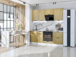 Кухонный гарнитур Евро Лайн-02 Дуб песочный