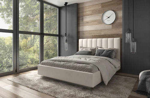 Кровать SABRINA 160 с подъемником. Цвет NEBBY 001