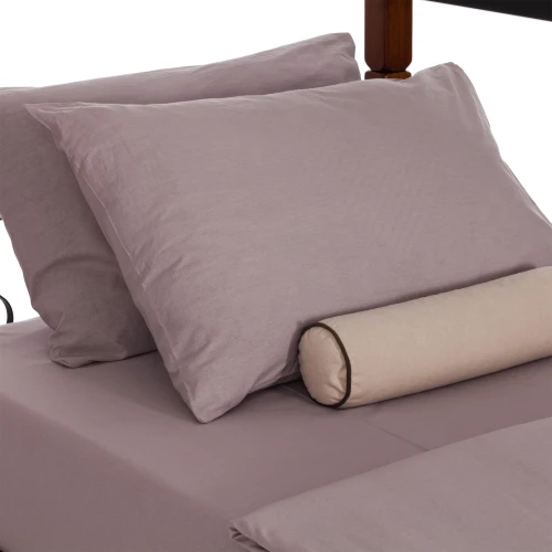 Кровать BOLERO двухярусная дерево гевея/металл, 90*200 см (bunk bed), красный дуб/черный