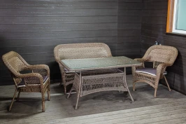 Комплект мебели из искусственного ротанга Мэдисон (Medison) Lunch set с подушками на сидение