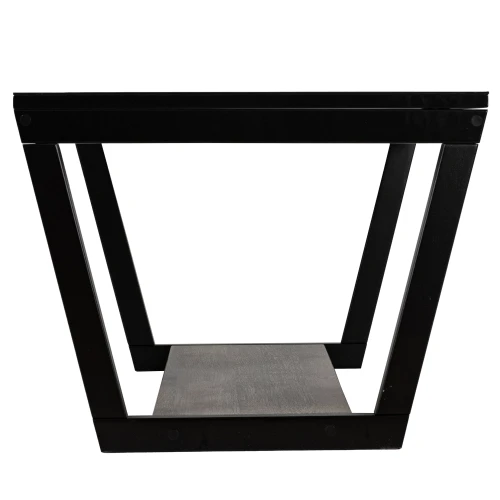 Стол журнальный BeautyStyle 31 дуб крымский состаренный/венге/стекло черное