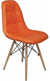 Стул КВАДРО «KVADRO» со спинкой оранжевый