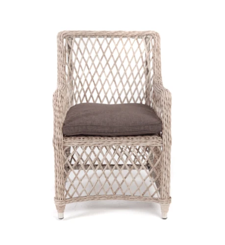 "Латте" плетеное кресло из искусственного ротанга, цвет бежевый