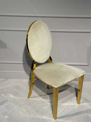 Стул обеденный София DC-1102, 45х42х92, бежевый, золото