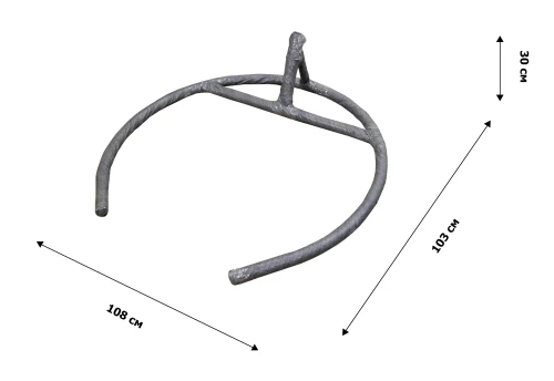 Кресло подвесное Сфера арт.CN700-МТКОР (стойка+осн.КОРИЧ.,корзн.корич.,подуш.корич. 3уп.(М))