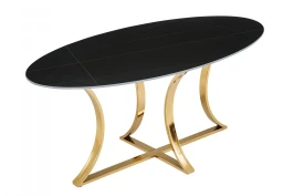 Стол обеденный Тренди DT-2889A.1, 180х90х75 см, черный мрамор Стол обеденный Тренди DT-2889A.1, 180х90х75 см, черный мрамор